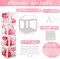 Baby Boxes with Letters, Clear Balloon Boxes for Baby Shower, White Transparent Block Babyboy Letter Boxes for Gender Reveal Party Decor, 4 PCS